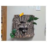 RACCOON IN HOLLOW TREE MOUNT