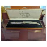 CHEROKEE NATION ENGRAVED KNIFE