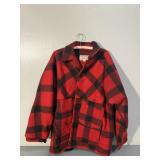 VINTAGE FLANNEL WOOL COAT - SIZE 48 - NICE SHAPE