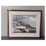 MALLARD SIGNED AND NUMBERED PRINT 32.5X27.5