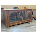 2 BEAVER MOUNT IN GLASS COFFEE TABLE - 44X24X23