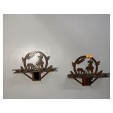 2 - WHITETAIL WOOD HANGING PIECES