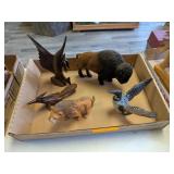 CARVED ANIMAL FIGURINE ASSORTMENT