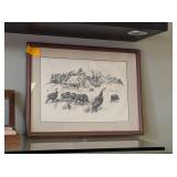 FRAMED TURKEY PRINT