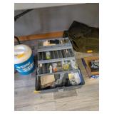 PLANO BOX WITH ASSORTED ARCHERY SUPPLIES