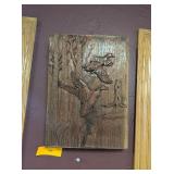 8x11 DUCK RELIEF CARVING