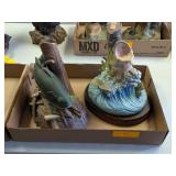 2 - GEORGE DICKLE FISH DECANTORS
