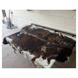 TRICOLOR COWHIDE RUG - APPROX 90X72