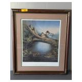 1991 WI DUCKS UNLIMITED SPONSOR PRINT 27X31