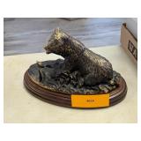 BRONZE GRIZZLY BEAR STATUE
