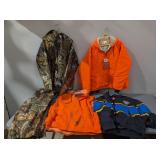 BLAZE, CAMO, AND FISHING CLOTHES - COATS AND PANTS