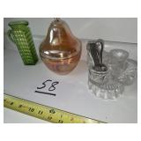 3 Vintage Dishes / Nice Salt Set