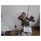 Large Fishing Statue