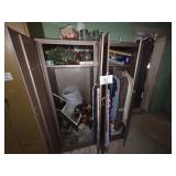 2 Metal Cabinets with Contents
