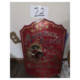 Metal Anheuser Busch Budweiser Sign