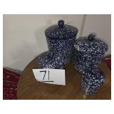 Spongeware Canister Lot