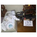 Car Decanter and Wrapped Dishes