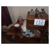Plant Shelf with Contents - Paperweights etc