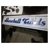 Metal Baseball Card Sign