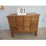 Card catalog oak cabinet