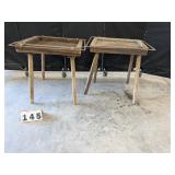2 Blacksmith Wood Tables