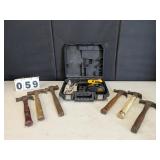 DeWalt 18V Cordless Drill Driver & 6 Hammers