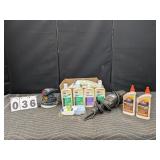 2 Electric Buffer/Polishers w/ Glaze, Wax, Glue