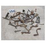 Assorted Early Wrenches, Tools, Handles, etc.