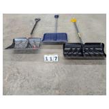 3 Assorted Snow Shovels