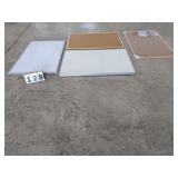 2 Cork Boards (1 new) & 2 Dry Erase Boards