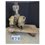 7 Ton Cable Pulley Hoist with Dolly
