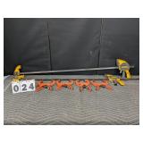2 DeWalt Bar Clamps & 4 Pony Hand Clamps