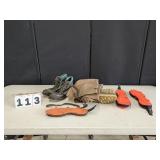 Size 11 Hip Waders & Orvis Hiking Boots, etc.