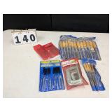 Assorted Needle File, Sets, Wood Carving Sets, etc