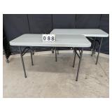 2-24"x48" Composition Folding Tables