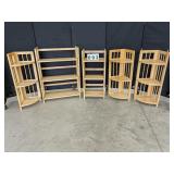 5 Wooden Shelves