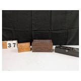 3 Decorated Wooden Boxes