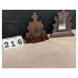 Wooden Acorn Shelf & Swing Dressing Mirror