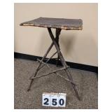 Rectangle Top Stick Framed Folk Art Stand