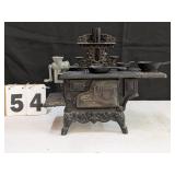 Miniature Cast Iron Crescent Cooking Stove