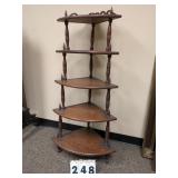 Graduated Wooden Corner Shelf