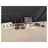 Group of Vintage Inkwells, Pens, Pencils & Related