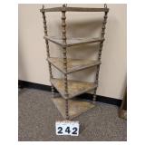 Triangular Spooled Leg Shelf