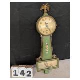 Sessions Clock Co. 8 Day Wooden Wall Clock