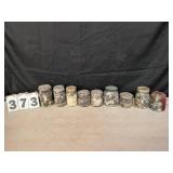 Large Assortment of Buttons in Glass Jars