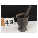 Cast Iron Mortar & Pestle