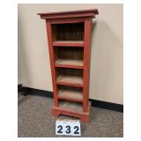 5 Shelf Painted Wooden Shelf