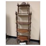 Spooled Column 5 Tier Shelf Unit