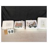 2 Hawthorne Village Light Up Holiday Houses