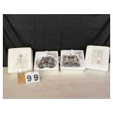 2 Hawthorne Village Light Up Holiday Houses